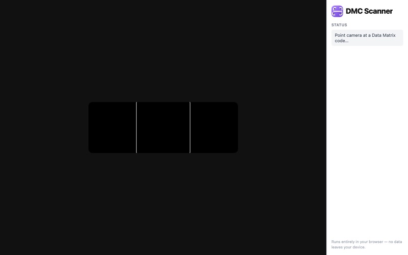 DMC Scanner app screenshot