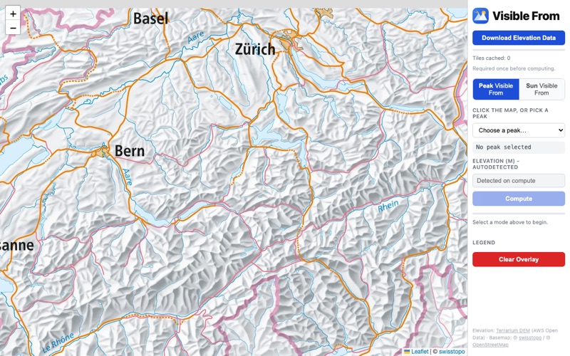 Visible From app screenshot